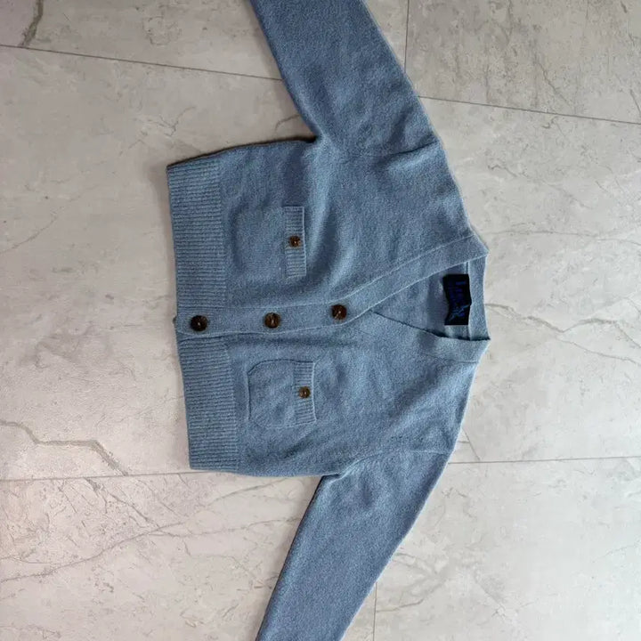 [BUNJANG] Lucky Chouette Sky Blue Cardigan / 럭키슈에뜨 가디건
