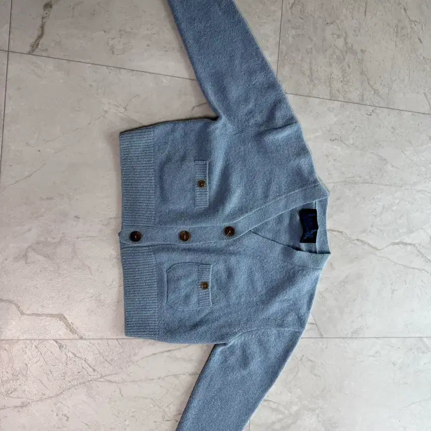 [BUNJANG] Lucky Chouette Sky Blue Cardigan / 럭키슈에뜨 가디건