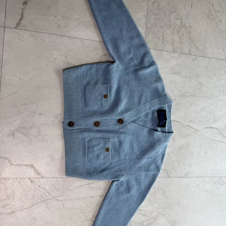 [BUNJANG] Lucky Chouette Sky Blue Cardigan / 럭키슈에뜨 가디건