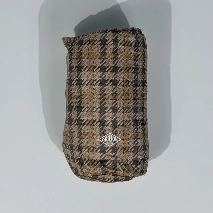 [BUNJANG] DANTON Crewneck Down Vest Beige Check S Size / (W)DANTON 단톤 이너 다운 크루넥 베스트 베이지 체크 S사이즈
