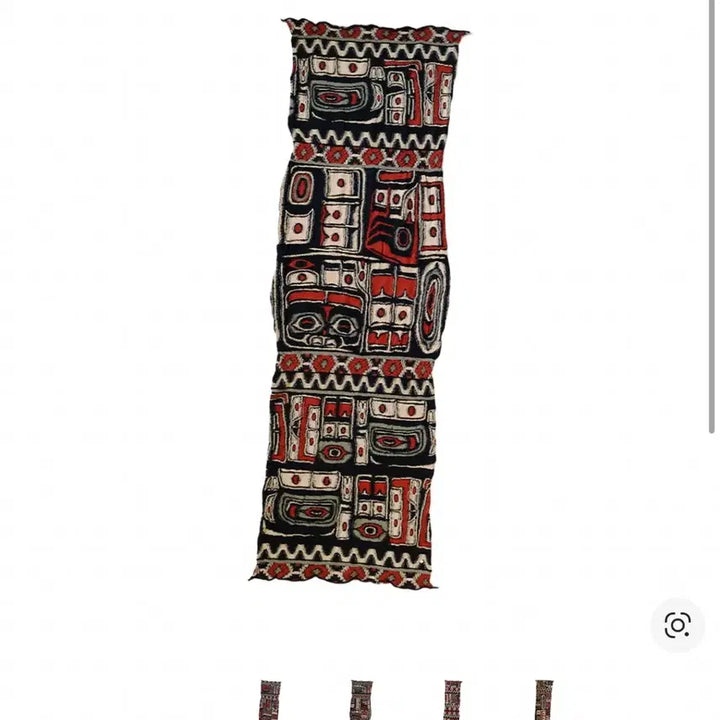 [BUNJANG] Kapital Felted Wool Alaska Raven Scarf Red / 캐피탈 펠티드 울 알래스카 레이븐 스카프 레드 kapital
