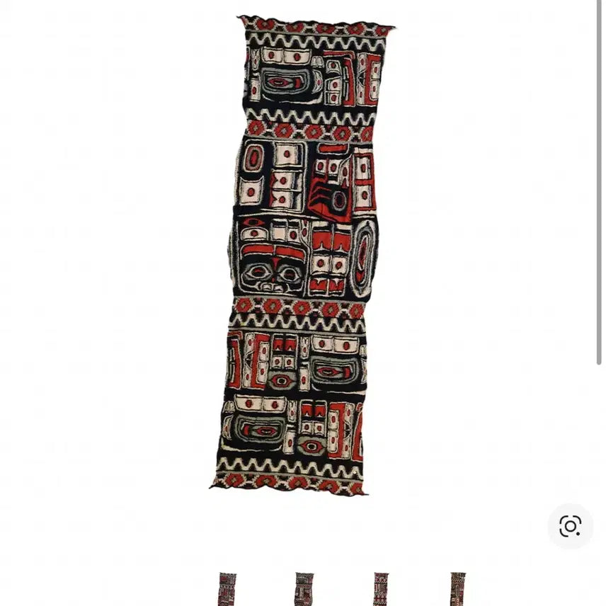 [BUNJANG] Kapital Felted Wool Alaska Raven Scarf Red / 캐피탈 펠티드 울 알래스카 레이븐 스카프 레드 kapital
