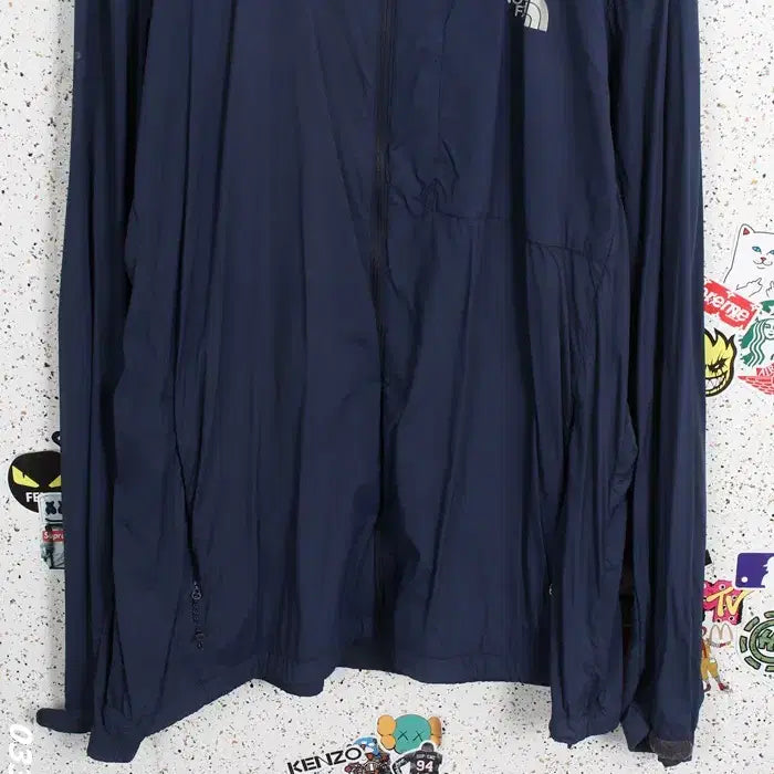 [BUNJANG] North Face Windbreaker Jacket (110) / 남성110/ 노스페이스 바람막이 점퍼 NV 3-3