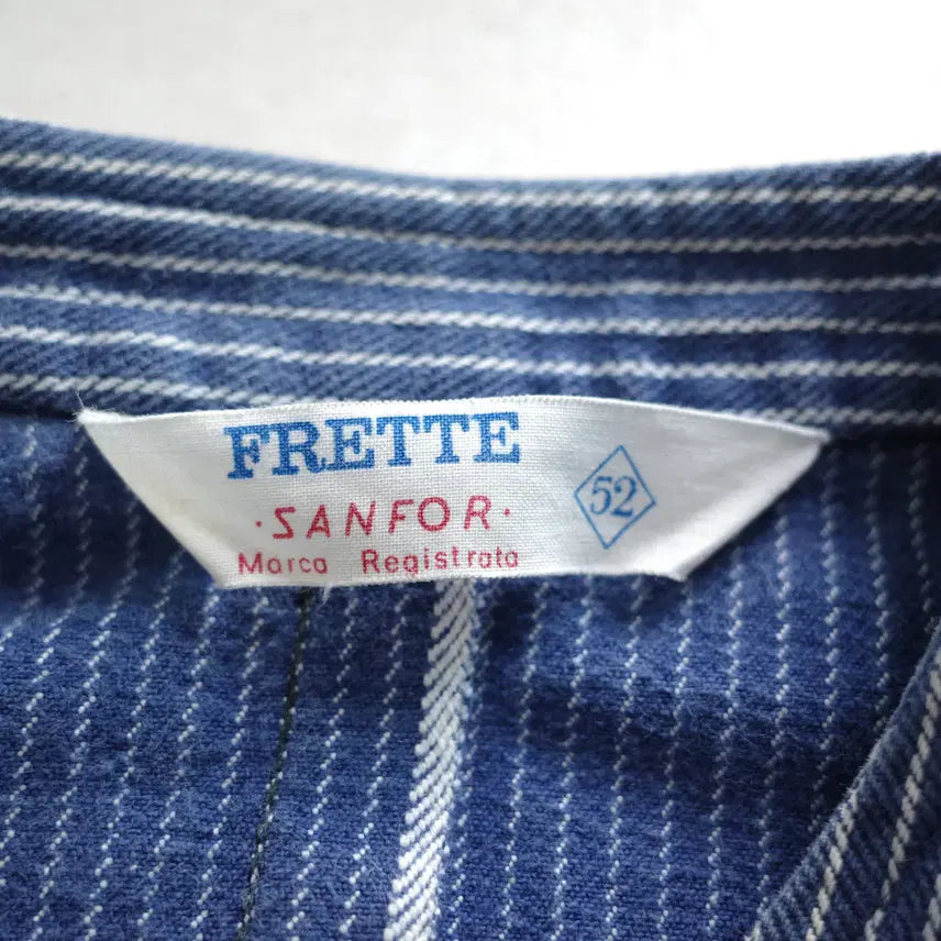 [BUNJANG] Vintage French Artisan Hickory Selvedge Chore Jacket / 70s 프렌치 아티잔 히코리 셀비지 워크 초어 자켓