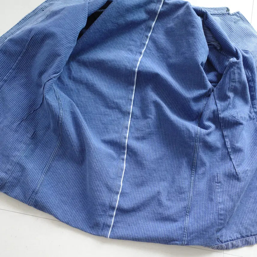 [BUNJANG] Vintage French Artisan Hickory Selvedge Chore Jacket / 70s 프렌치 아티잔 히코리 셀비지 워크 초어 자켓