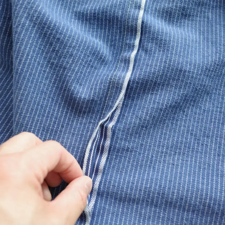 [BUNJANG] Vintage French Artisan Hickory Selvedge Chore Jacket / 70s 프렌치 아티잔 히코리 셀비지 워크 초어 자켓