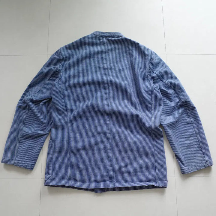 [BUNJANG] Vintage French Artisan Hickory Selvedge Chore Jacket / 70s 프렌치 아티잔 히코리 셀비지 워크 초어 자켓