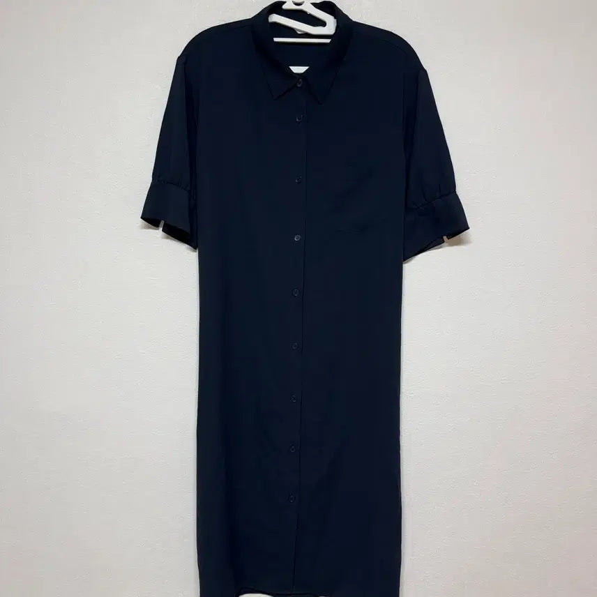 [BUNJANG] Short Sleeve Shirt Dress - Black / LIST 셔츠 반팔 원피스 55 블랙