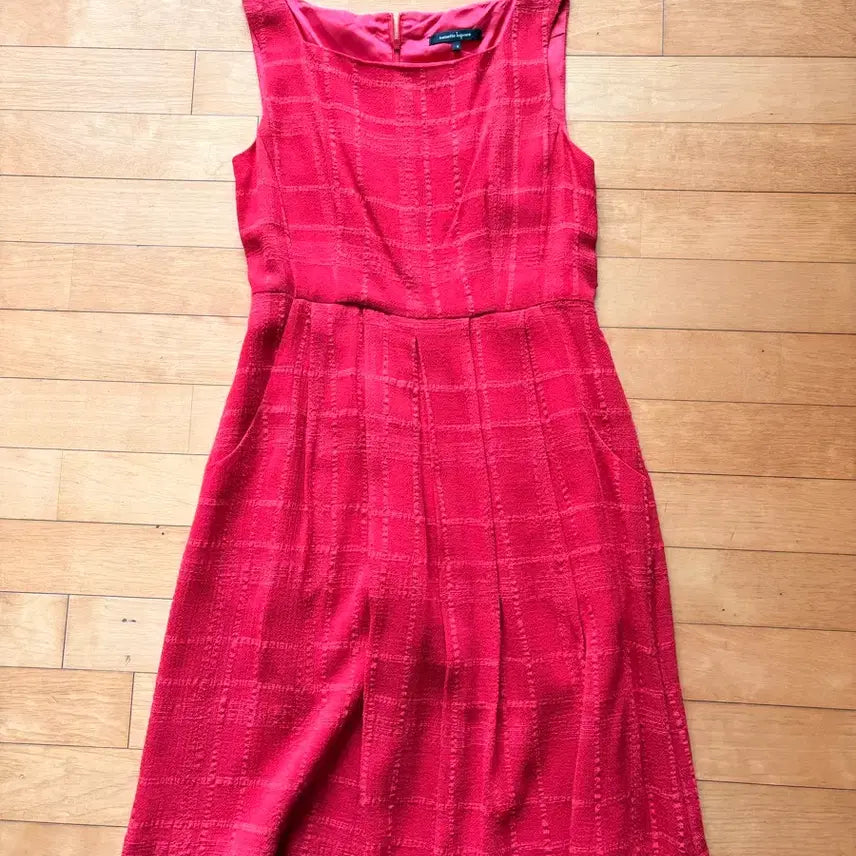 [BUNJANG] Nanette Lepore Red Check Sleeveless Dress / Nanette Lepore 나네트 레포어 원피스 4