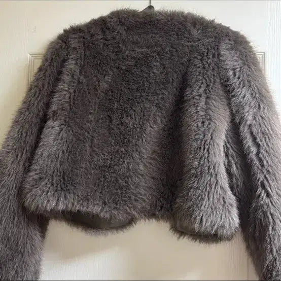 [BUNJANG] No-Collar Fur Jacket / 노카라 퍼자켓