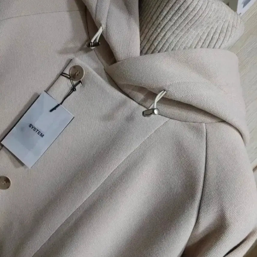 [BUNJANG] System Homme Solid Knit Hoodie Sweatshirt / 새상품) 택달린 시스템 옴므 목폴라 니팅 후드 맨투맨 티셔츠 타임 솔리드