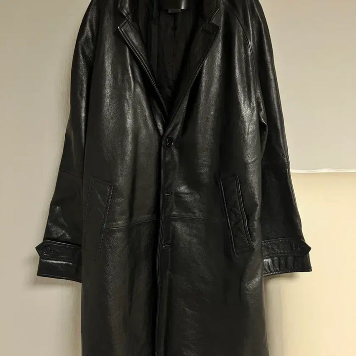 [BUNJANG] Zara x Steven Meisel Collaboration Leather Coat (M) / 자라 스티븐 마이젤 콜라보 가죽 레더 코트 M
