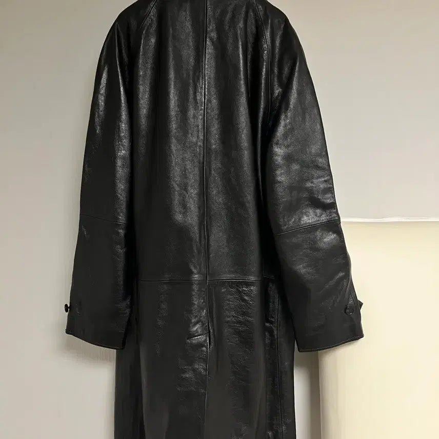 [BUNJANG] Zara x Steven Meisel Collaboration Leather Coat (M) / 자라 스티븐 마이젤 콜라보 가죽 레더 코트 M