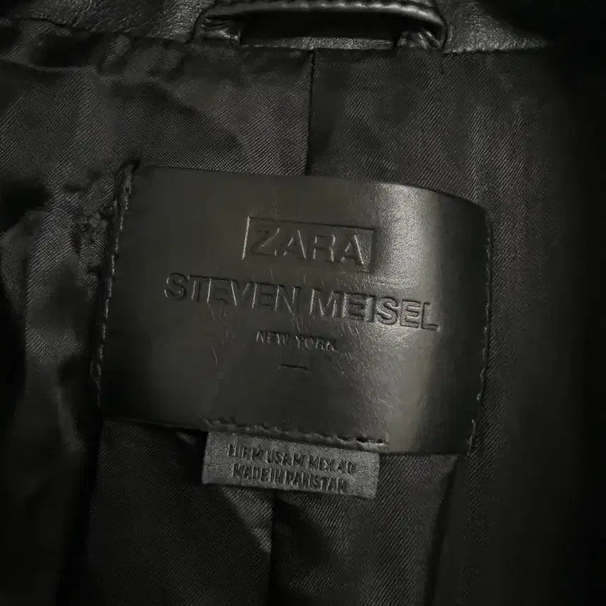 [BUNJANG] Zara x Steven Meisel Collaboration Leather Coat (M) / 자라 스티븐 마이젤 콜라보 가죽 레더 코트 M