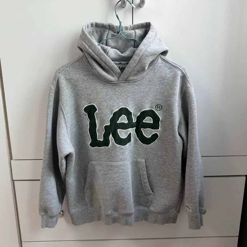 [BUNJANG] Lee Kids Gray Logo Hoodie Size 155 / Lee 리 로고 후드티 그레이. 주니어