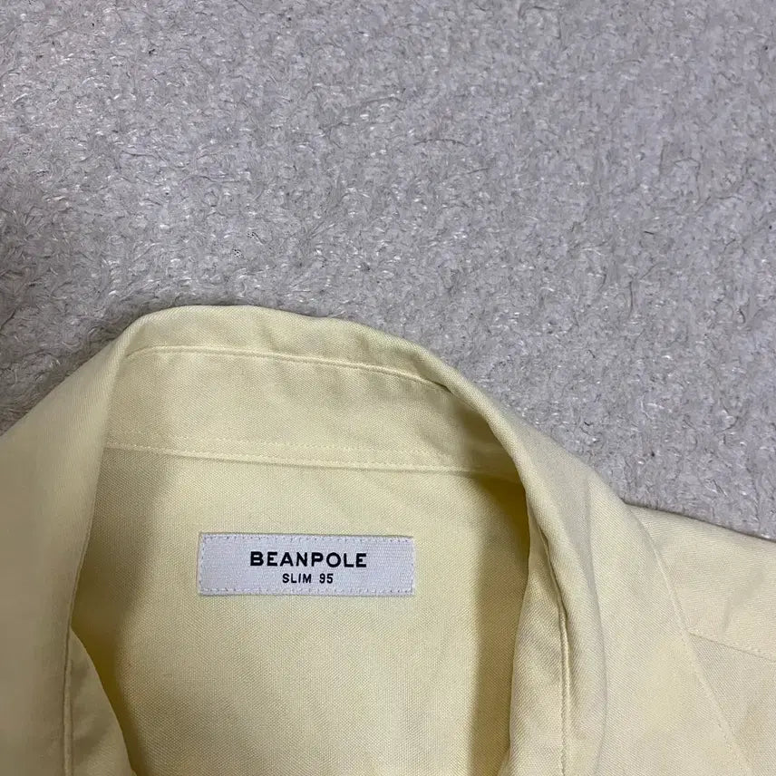 [BUNJANG] Beanpole Yellow Long-Sleeve Shirt Slim Fit 95 / 빈폴 옐로우 긴팔 셔츠 슬림핏 95