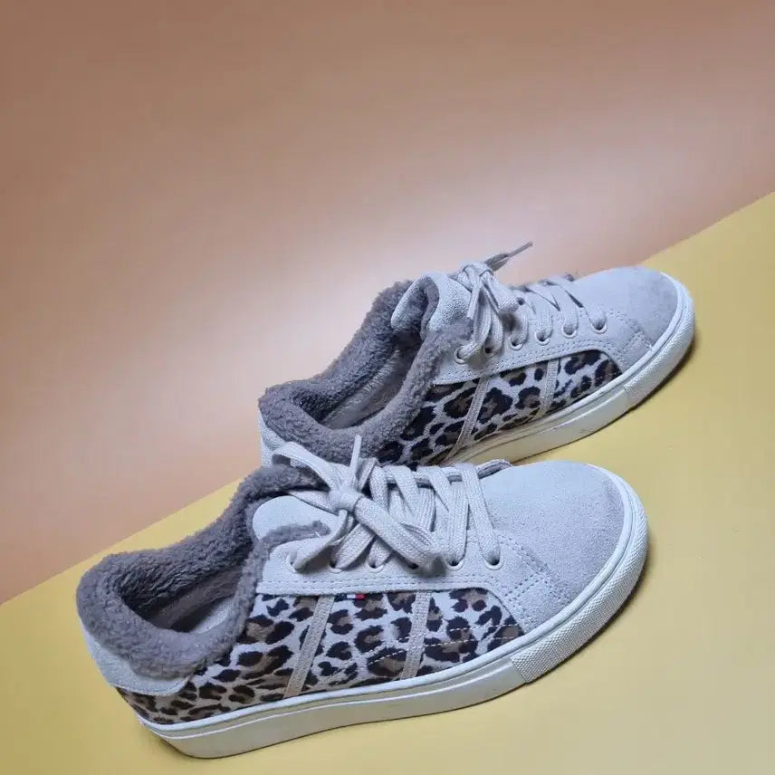 [BUNJANG] Sperry Leopard Fur Sneakers / 스페리 235 호피 퍼 스니커즈
