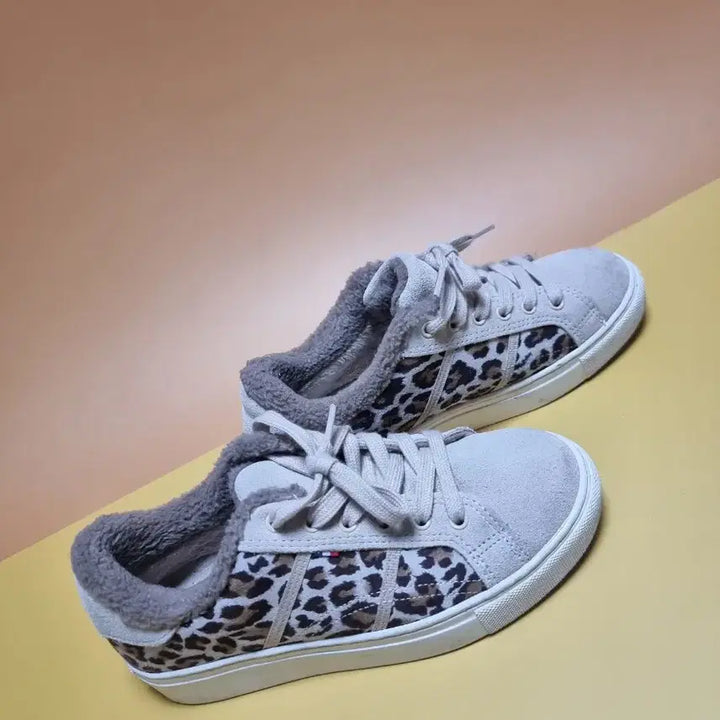[BUNJANG] Sperry Leopard Fur Sneakers / 스페리 235 호피 퍼 스니커즈