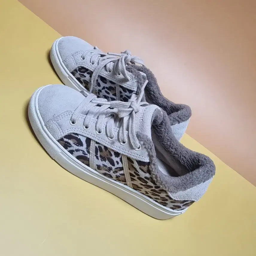 [BUNJANG] Sperry Leopard Fur Sneakers / 스페리 235 호피 퍼 스니커즈