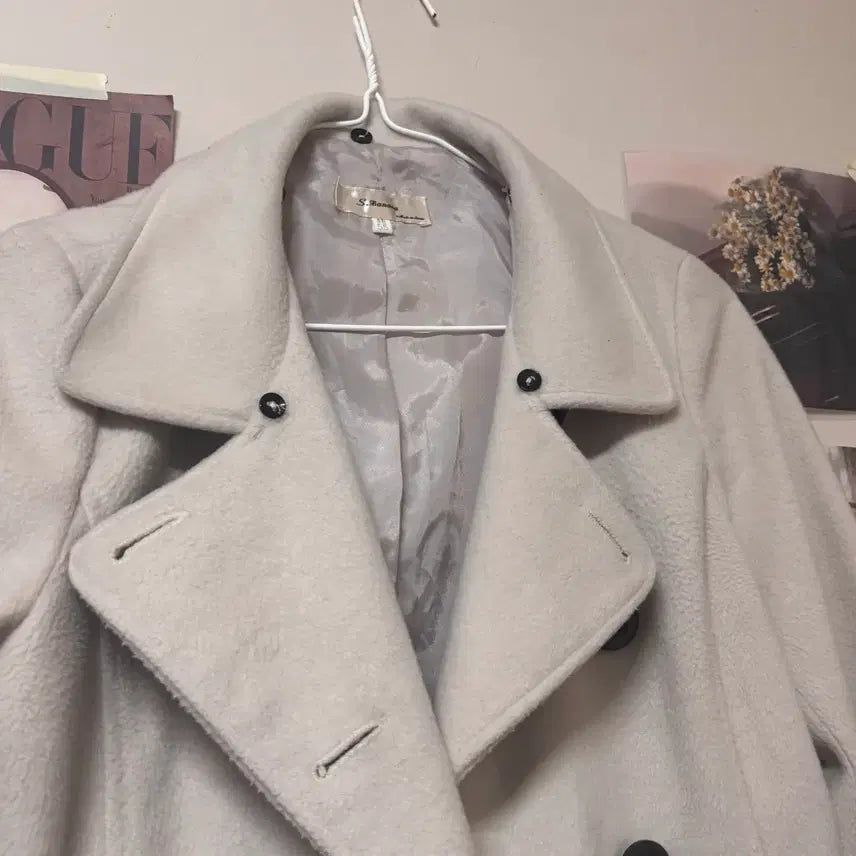[BUNJANG] Vintage Ivory Short Coat / 빈티지 봄 숏코트 정핏 아이보리