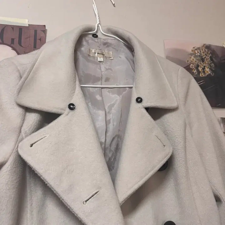 [BUNJANG] Vintage Ivory Short Coat / 빈티지 봄 숏코트 정핏 아이보리