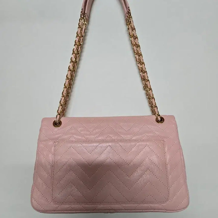 [BUNJANG] J.estina Pink Quilting Chain Shoulder Bag / 제이에스티나 핑크 퀼딩 체인 숄더백