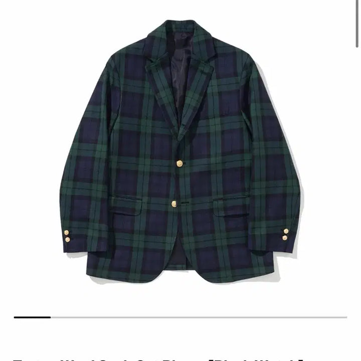 [BUNJANG] Renacts Tartan Black Watch Blazer Jacket / 리넥츠 타탄 블랙와치 블레이저 자켓 3(105)