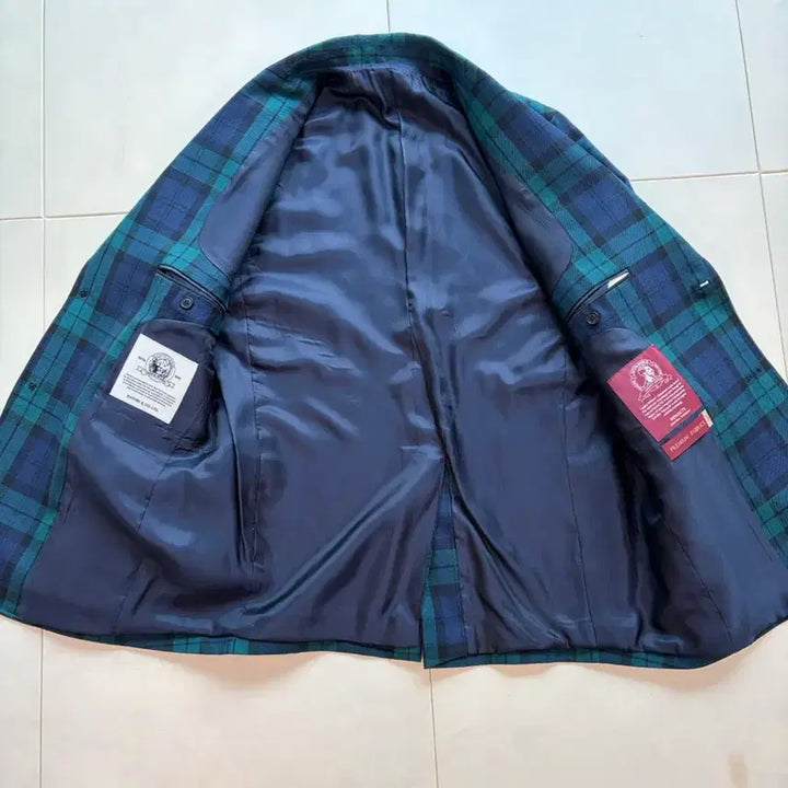[BUNJANG] Renacts Tartan Black Watch Blazer Jacket / 리넥츠 타탄 블랙와치 블레이저 자켓 3(105)