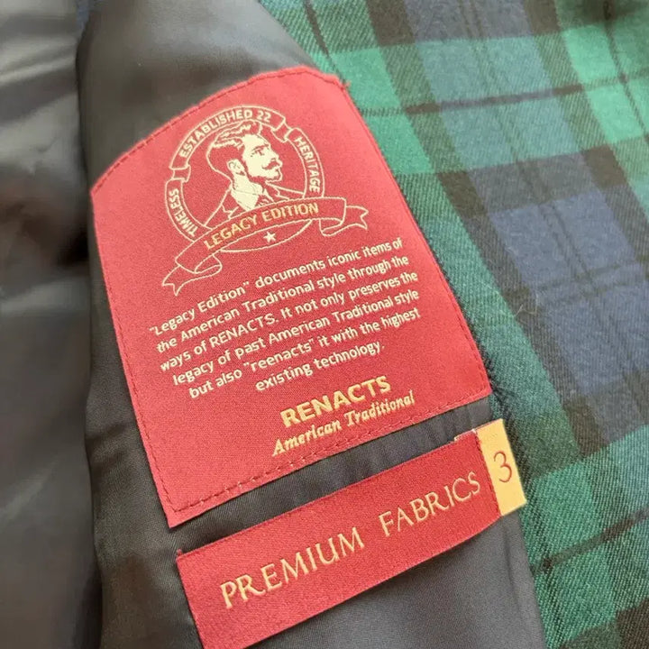 [BUNJANG] Renacts Tartan Black Watch Blazer Jacket / 리넥츠 타탄 블랙와치 블레이저 자켓 3(105)