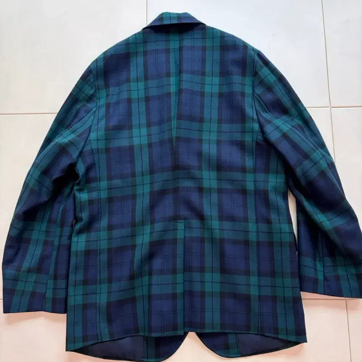 [BUNJANG] Renacts Tartan Black Watch Blazer Jacket / 리넥츠 타탄 블랙와치 블레이저 자켓 3(105)