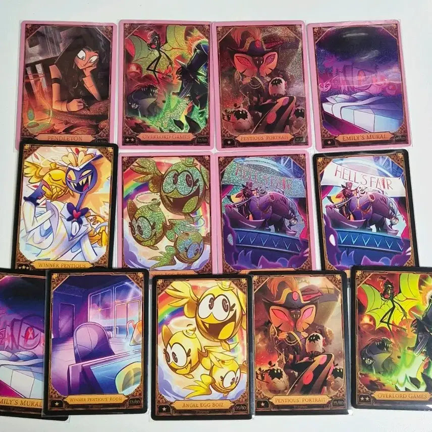 [BUNJANG] Hazbin Hotel Sir Pentious Trading Card Bundle Set / 판매) 해즈빈호텔 트레이딩 카드 펜셔스경 관련 2nd 포일/논포일