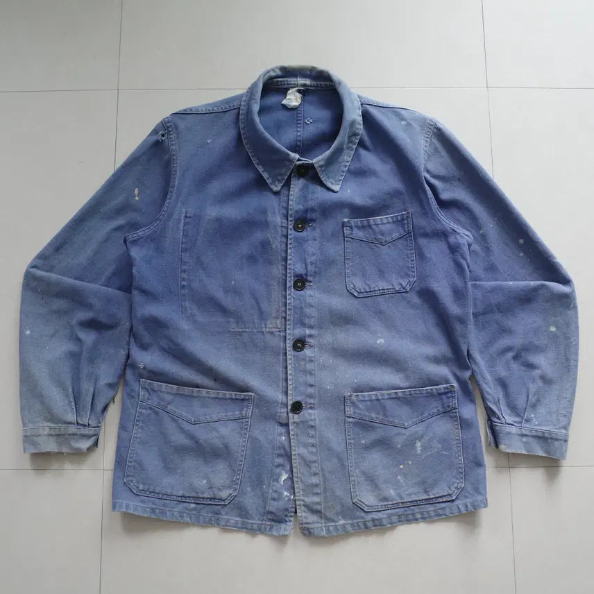 [SOLD OUT] 60s 프렌치 Solida 클럽카라 워크 초어자켓 (95)
