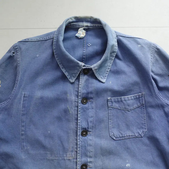 [SOLD OUT] 60s 프렌치 Solida 클럽카라 워크 초어자켓 (95)