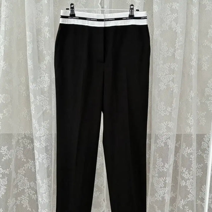 [BUNJANG] Lucky Chouette 23FW Slacks Black / 36) 럭키슈에뜨 23fw 슬랙스 블랙