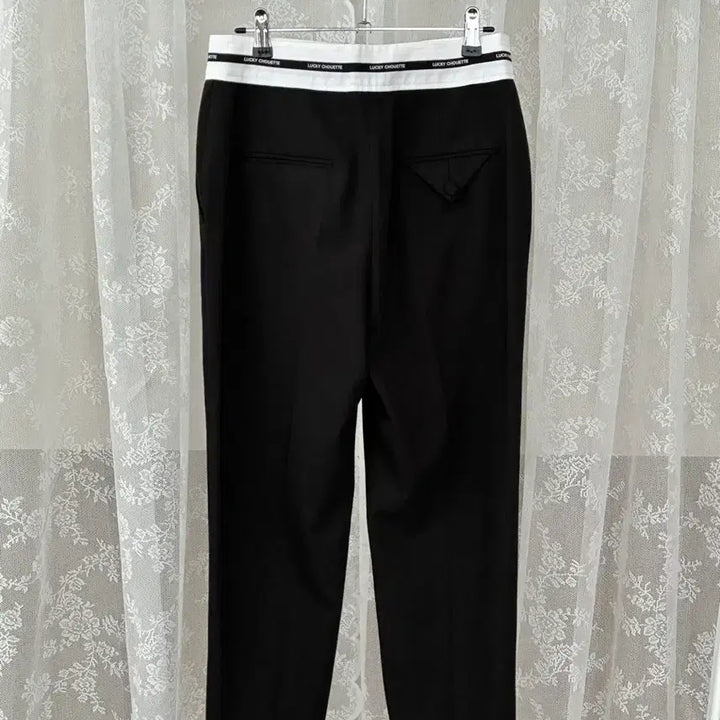 [BUNJANG] Lucky Chouette 23FW Slacks Black / 36) 럭키슈에뜨 23fw 슬랙스 블랙