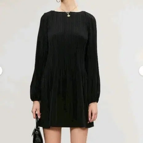 [BUNJANG] Maje Pleated Mini Dress / 마쥬 플리츠 원피스