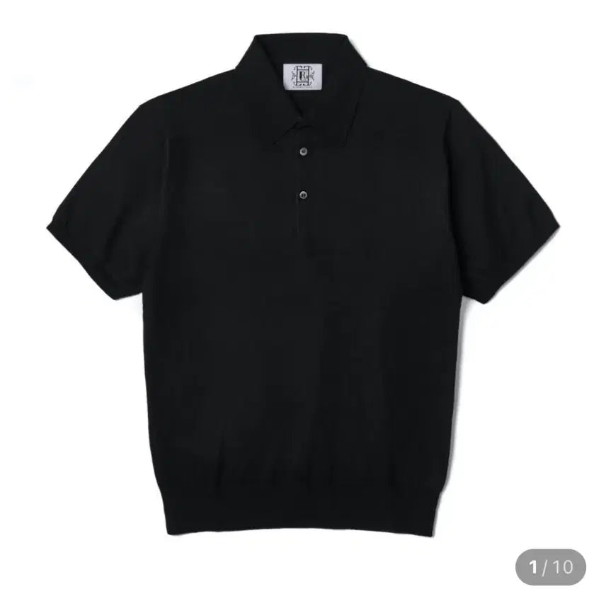 [BUNJANG] Fruí Supima Cotton Short Sleeve Polo Knitwear Black / 프루이 수피마 코튼 반팔 폴로 니트웨어 블랙
