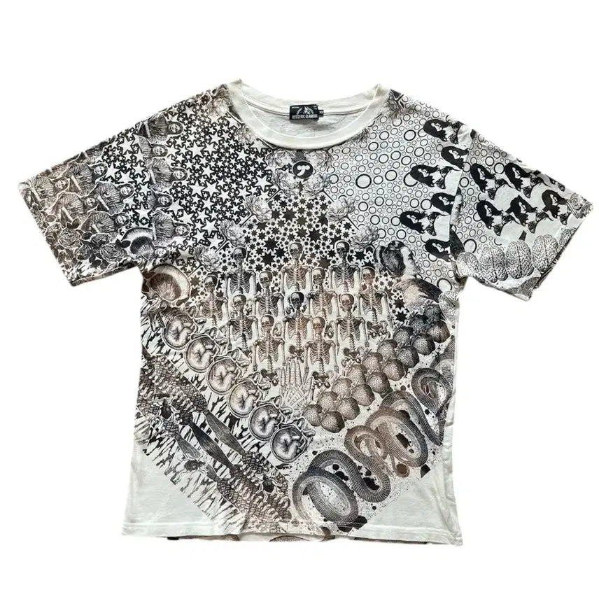 [BUNJANG] Hysteric Glamour Archive Snake Short Sleeve T-Shirt / (유일매물) 히스테릭 글래머 아카이브 스네이크 반팔 티셔츠
