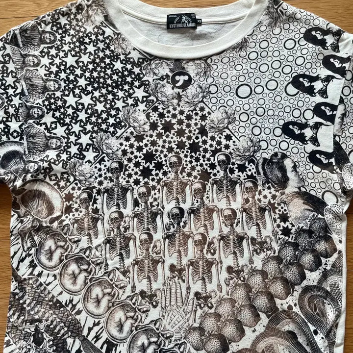 [BUNJANG] Hysteric Glamour Archive Snake Short Sleeve T-Shirt / (유일매물) 히스테릭 글래머 아카이브 스네이크 반팔 티셔츠