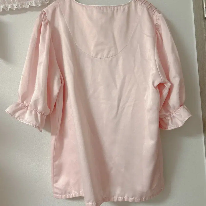 [BUNJANG] Vintage Rose Lace Short-Sleeve Top / 빈티지 반팔 의류 장미 레이스