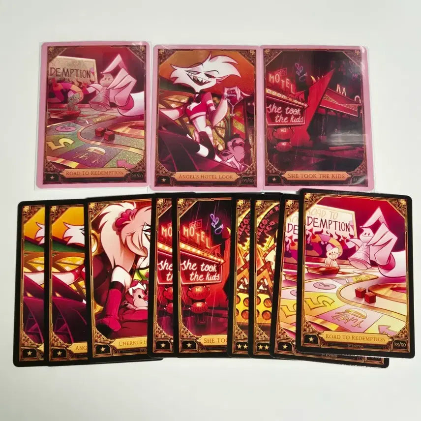 [BUNJANG] Hazbin Hotel Angel Dust Trading Card / 판매) 해즈빈호텔 트레이딩 카드 엔젤 더스트 핑크 포일 논포일