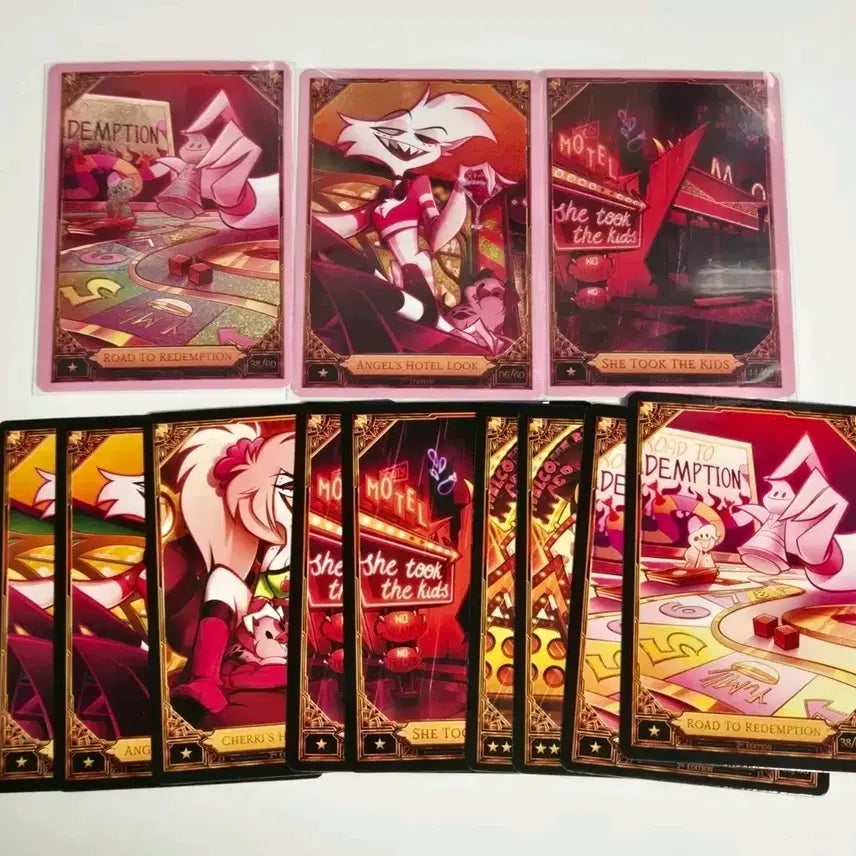 [BUNJANG] Hazbin Hotel Angel Dust Trading Card / 판매) 해즈빈호텔 트레이딩 카드 엔젤 더스트 핑크 포일 논포일