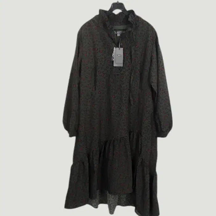 [BUNJANG] Vera Wang Leopard Print Shirt Dress / 여성77 / 베라왕 새상품 호피 셔츠원피스KH 15-26