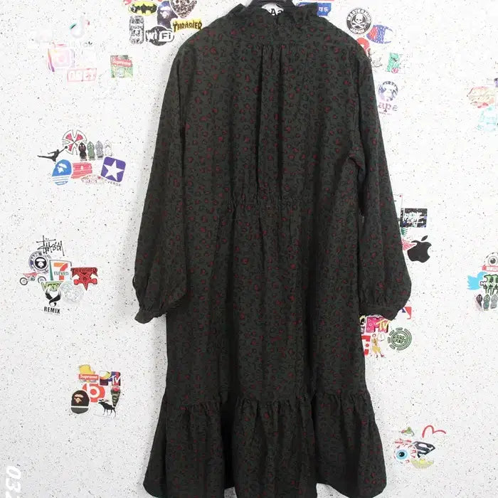 [BUNJANG] Vera Wang Leopard Print Shirt Dress / 여성77 / 베라왕 새상품 호피 셔츠원피스KH 15-26