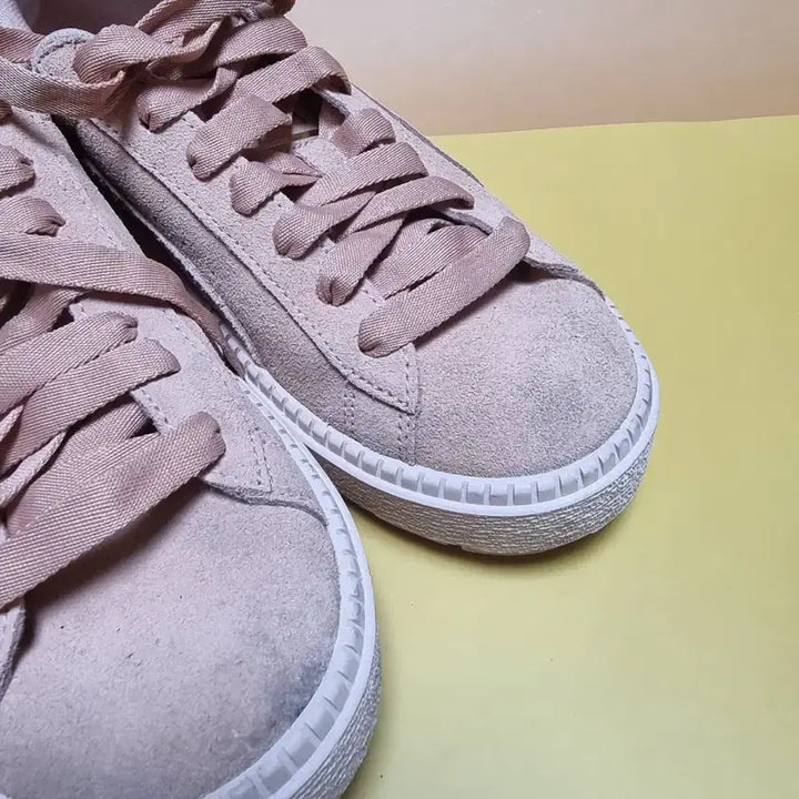 [BUNJANG] Puma Suede 240 Platform Pink Sneakers / 푸마 스웨이드 240 플랫폼 핑크 스니커즈