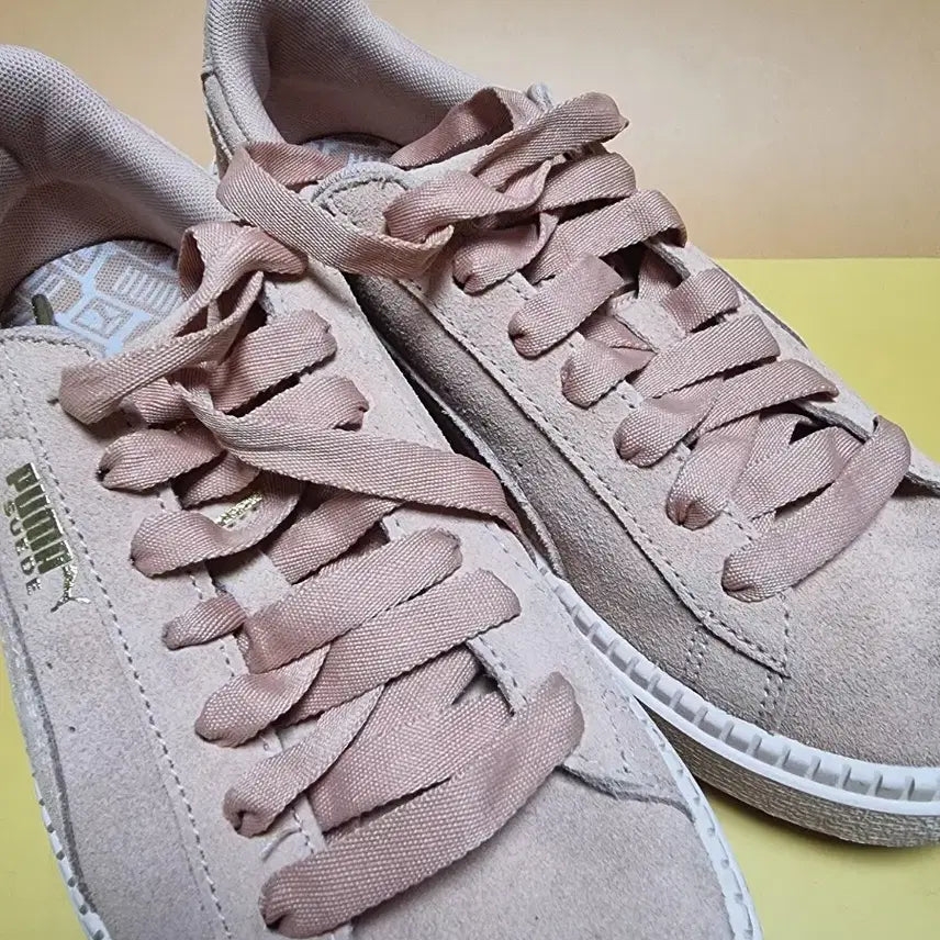 [BUNJANG] Puma Suede 240 Platform Pink Sneakers / 푸마 스웨이드 240 플랫폼 핑크 스니커즈