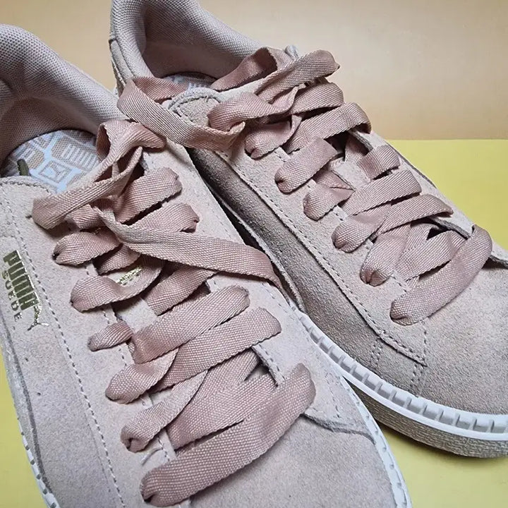 [BUNJANG] Puma Suede 240 Platform Pink Sneakers / 푸마 스웨이드 240 플랫폼 핑크 스니커즈