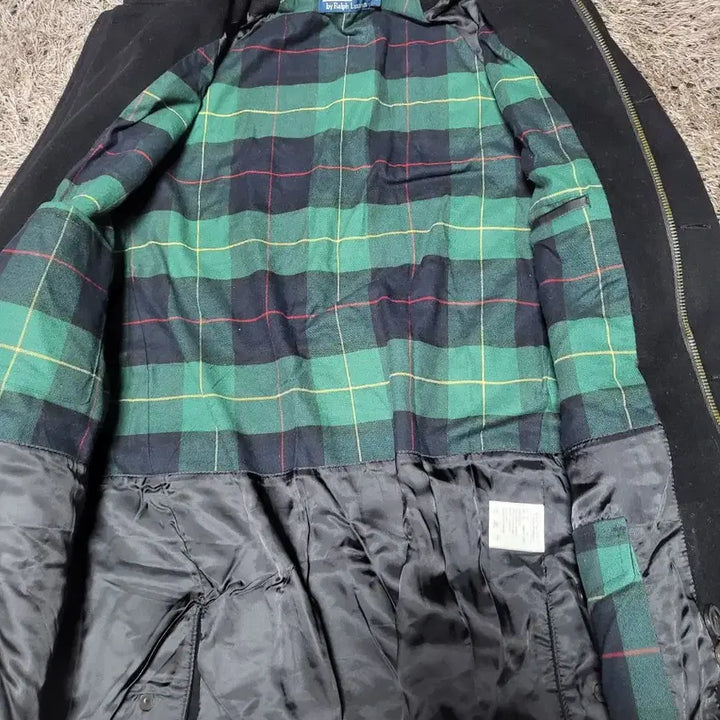 [BUNJANG] Polo Ralph Lauren Black Wool Car Coat / 폴로 랄프로렌 블랙 울 카코트
