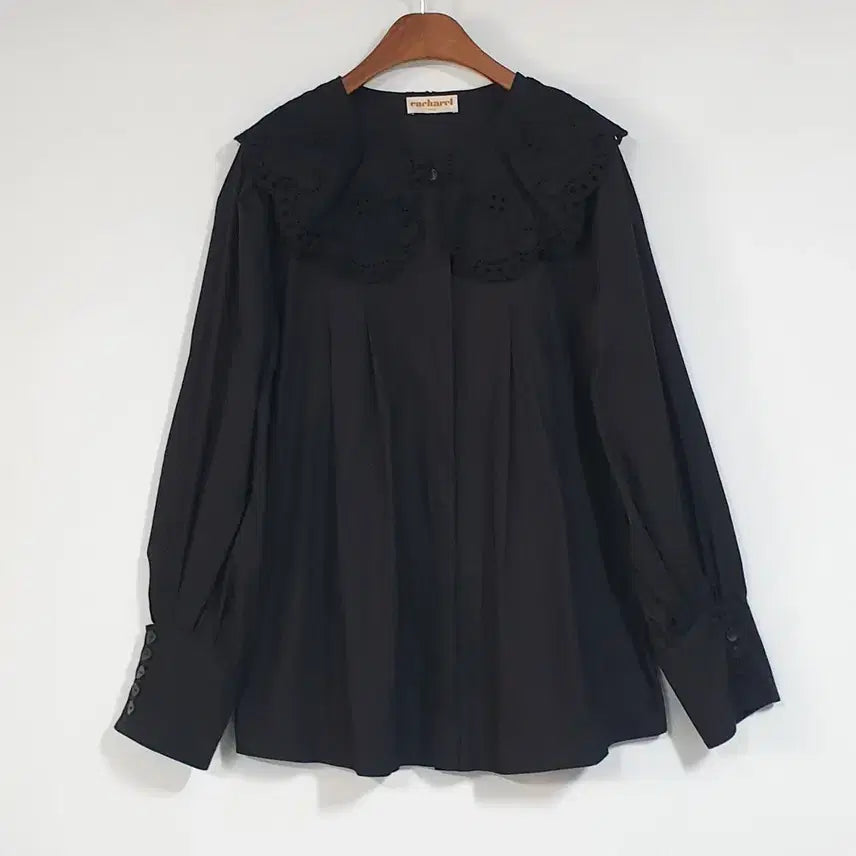 [SOLD OUT] Cacharel 까사렐 세일러카라 블랙셔츠 55