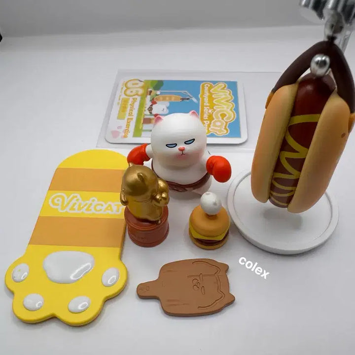 [BUNJANG] Pop Mart Bibi Cat Garden Life Series (Fitness Exercise) Figure / 팝마트 비비캣 피규어 (정원생활-체력운동)